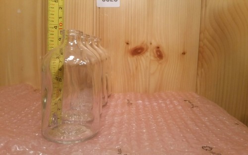 4Pcs 100ml Clear Glass Bottles Small Empty  Transparent Vial NO LID