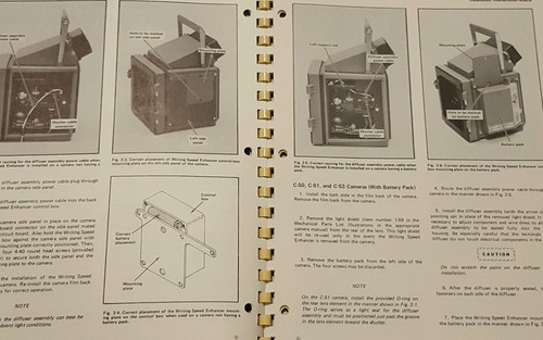 Tektronix writing speed enhancer  (WSEN) instruction manual booklet vintage