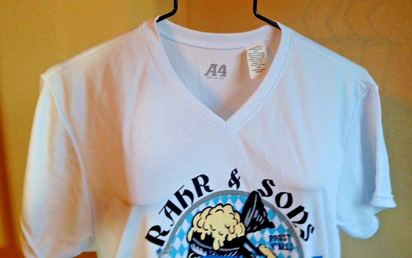 Rahr Sons Beer Oktoberfest Size L Sport Athletic Jersey 2016 5K Quick Dry A4 Top