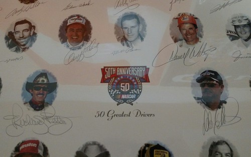 NASCAR 50th Anniversary 50 Greatest Drivers Autographed Lithograph Redemption