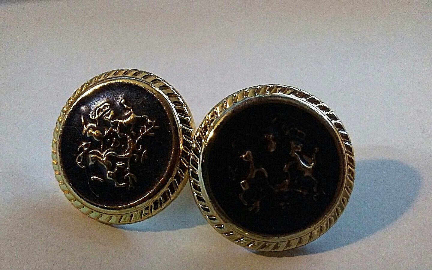 Set of Masonic Gold Tone Buttons Metal A Lot Of Four Each A Half Inch