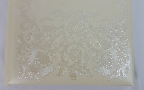 New Ornate Vintage 1987 Ivory Hallmark Our Wedding Keepsake Album