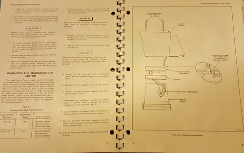 Tektronix C-5C camera with options instruction manual operating vintage diagrams