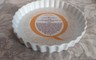 Vtg Quiche Lorraine Porcelain Baking Dish w/ Receipe by Shafford