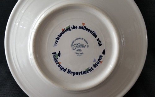 Fiestaware millennium Luncheon plate Fiesta 2000 Federated Exclusive plate