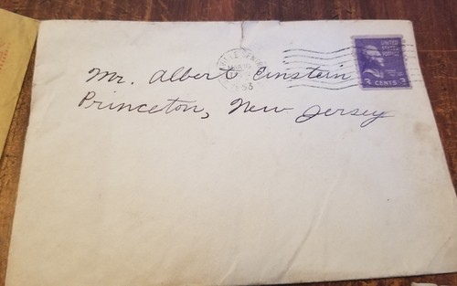 Albert Einstein mail envelopes + more opened owned by THE Ablert Einstein RARE