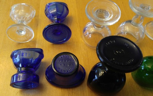 Lot of 10 Different Rare Eye Wash Cups