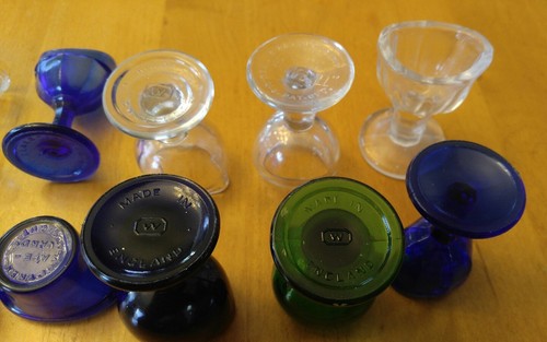 Lot of 10 Different Rare Eye Wash Cups