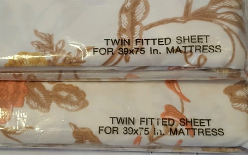 vintage utica no iron percale floral marthas flowers twin flat sheet 2 pillow