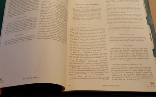 tektronix instruction manual 512 cathode ray oscilloscope vintage booklet