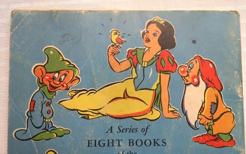 Rare Walt Disney Story of Sleepy book Vintage 1938 Collectible Seven Dwarfs