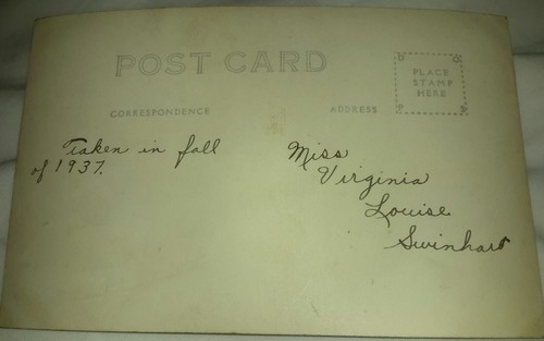 Vintage Old 1930's Photo Postcard of WINTER High School Sawyer Co. WISCONSIN