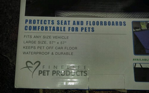 Waterproof Pet Dog Cat Car Seat Cover Hammock Blanket Protector Mat BLUE