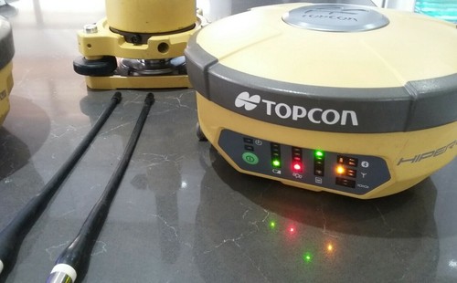 Topcon Hiper V Dual UHF II Base Rover Receiver Rx/Tx Kit Verizon CDMA 1001137-15