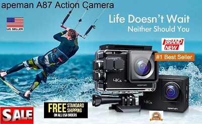 Apeman A87 20mp Action Camera 4K  WiFi Underwater Touchscreen 40M Waterproof