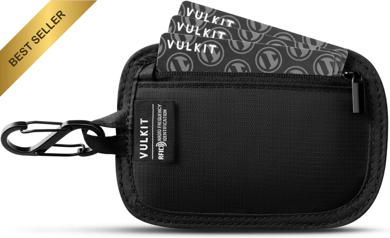 RFID Blocking Clip Stash Pocket Small Slim Hidden Zipper Pouch Travel Safety ant