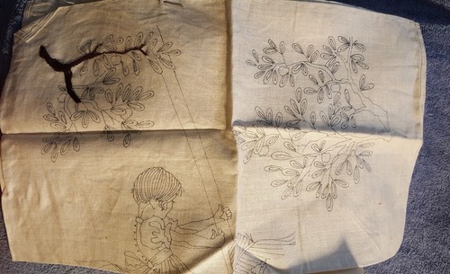 Crewel Stitchery KIT Bucilla COUNTRY COUSINS Needlepoint Embroidery 16