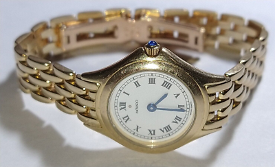Solid 14k gold womens best sale watch