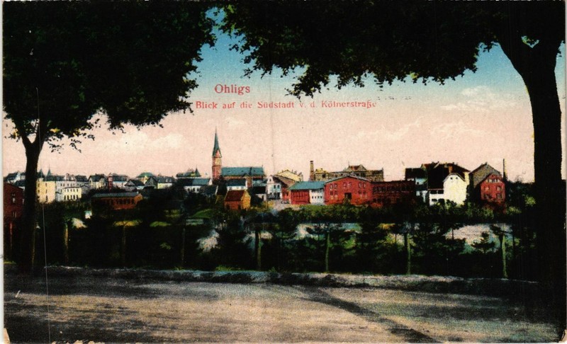 Cpa Ak Solingen-Ohligs -Blick Auf Die Sudstadt Germany (858036)