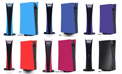 PlayStation 5 PS5 Faceplate Digital Version Cover Purple Pink Blue Black Red New