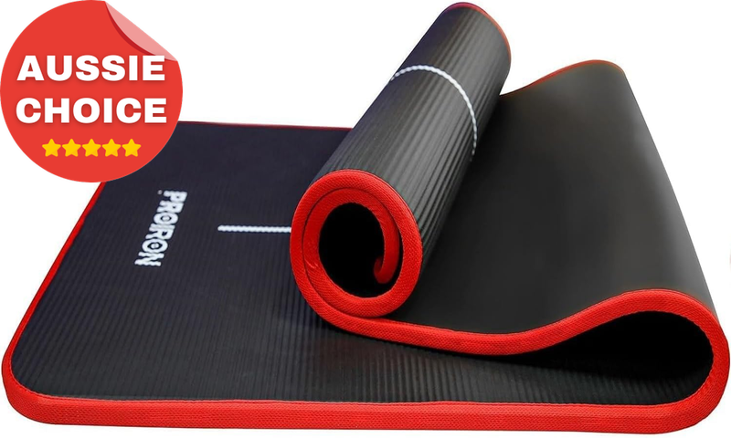 Eco Friendly Yoga Mat 10mm Non-Slip High Density Anti-Tear with Strap 183x66 cm
