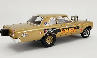 1965 DODGE CORONET AWB GOLD RUSH HEMI DRAG CAR Mr RICH'S 1:18 ACME A1806506