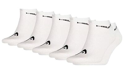 HEAD Sneaker Trainer Socks Cotton Blend Sports Unisex Low Cut Sock (5 PAIRS)