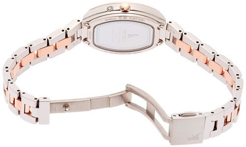 Pre-owned Seiko Lukia Ssqw028 Titanium Model White Dial Solor Radio Women's Watch