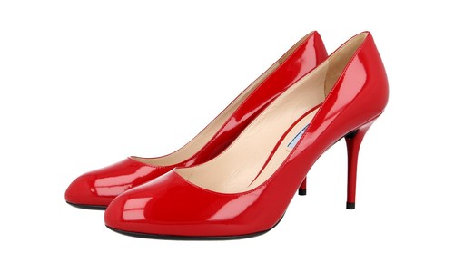 PRADA レッド スエード ハイヒール 12370491_2.jpg