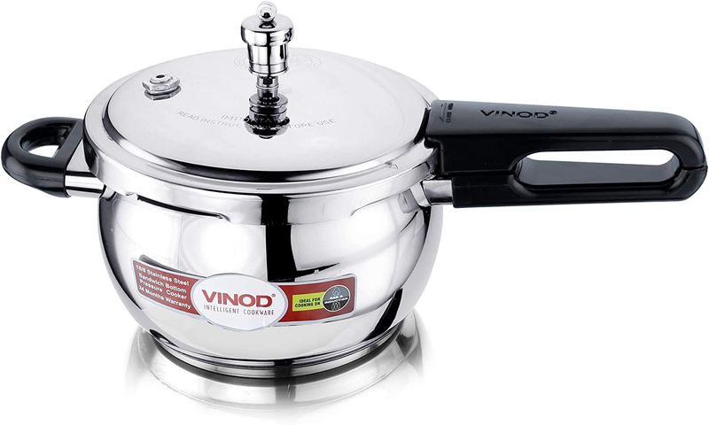 Stainless Steel – Glass Lid Handi Pot - 2.5 Liter – Indian Press