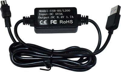USB Charger Adapter for Sony HandyCam Camcorders, AC-L25 AC-L200 Replacement