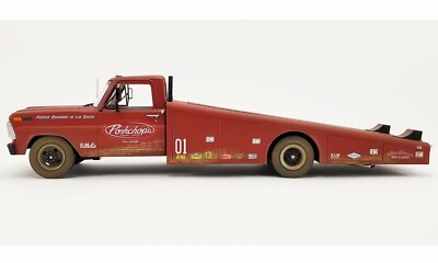PORKCHOP'S CHOP SHOP VINTAGE 1970 FORD F-350 RAMP TRUCK ACME 1:18 A1801416 GMP
