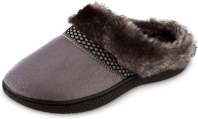 

isotoner Женские тапочки из переработанной микрозамши Mallory Hoodback ASH-6/7, Slippers
