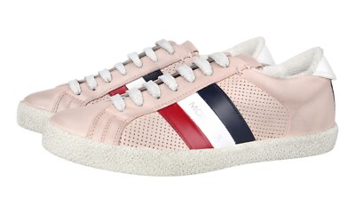 MONCLER SNEAKERS SHOES RYEGRASS ORCHIDEA PINK LEATHER NEW