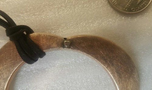 Designer Jewelry PittieSiSi Italian Big Open Heart Necklace Sterling Silver 925