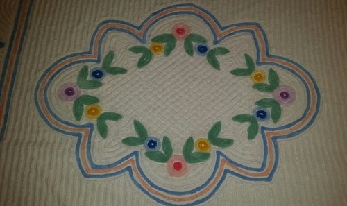 Vintage  Chenille Bed Spread