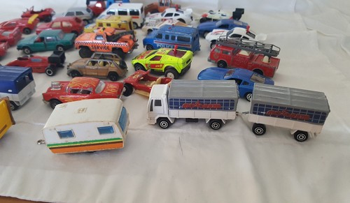 VINTAGE CASE OF 48 CARS 1970'S CORGI (16) MAJORETTE (32)