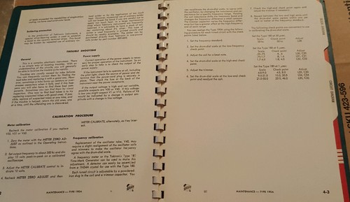 tektronix instruction manual type 190A constant amplitude signal generator book