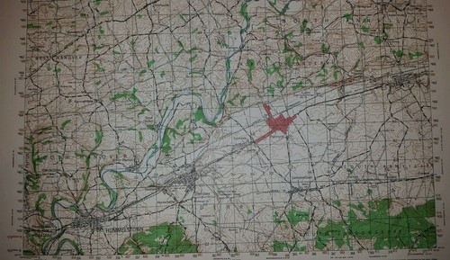 1940's Army (like USGS) Topo Map Hummelstown Pennsylvania 5664 I Palmyra