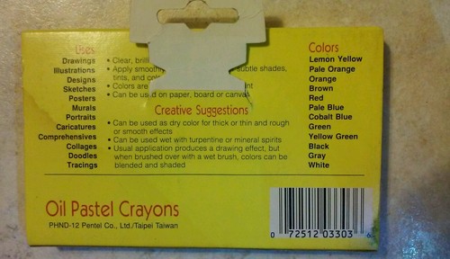Vintage Pentel Disney Oil Pastel Crayons, 12 Colors