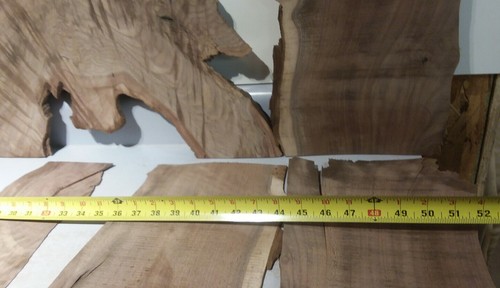 Pacific Black Walnut claro veneer extreme grain and figuring 9 pcs.