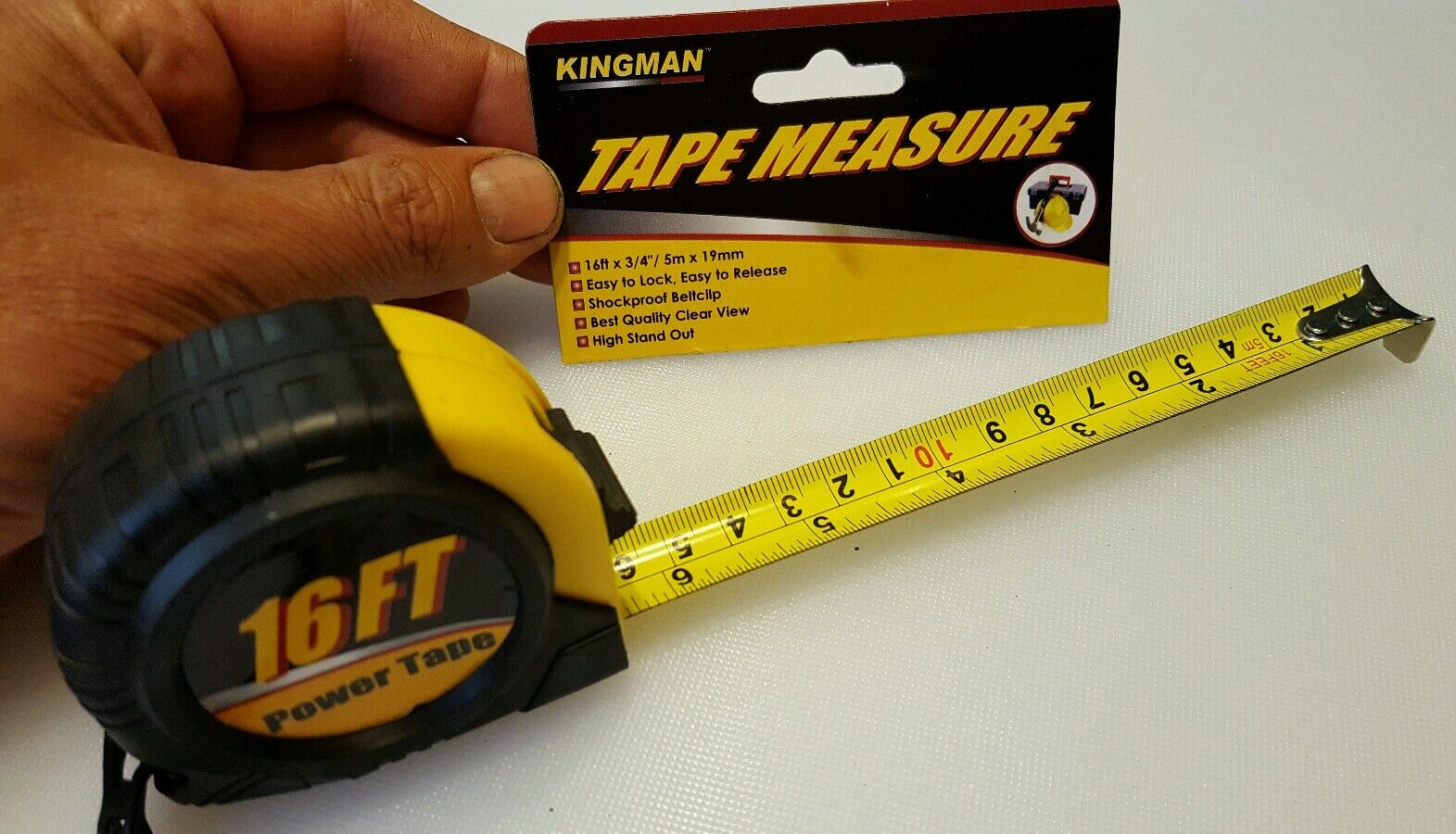 Measuring tape 16 ft x 3/4  inches and metric