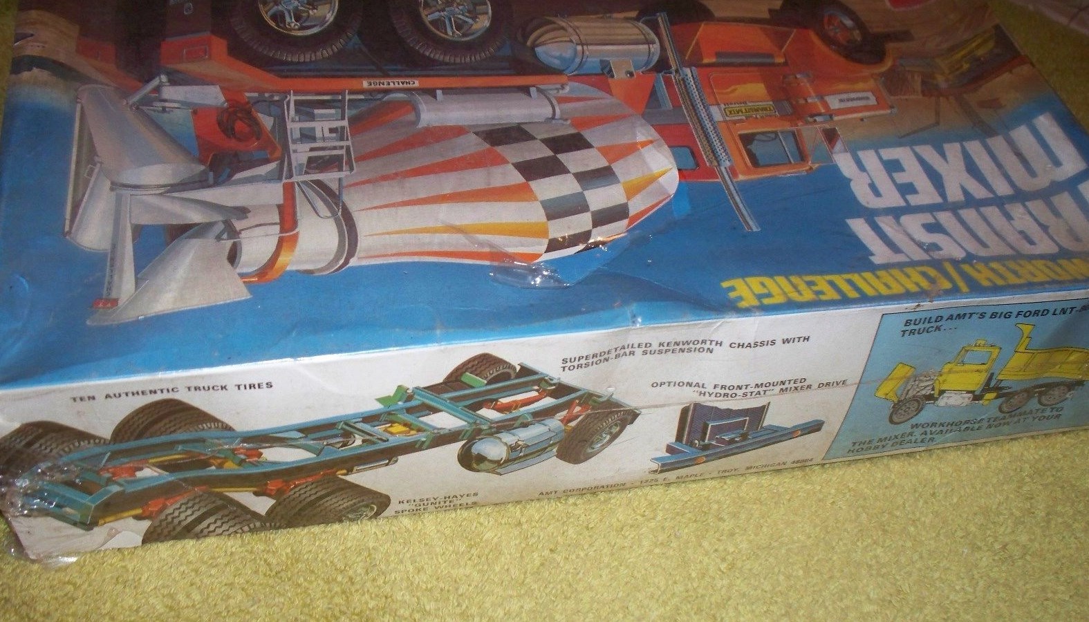 **Vintage** 1/25 AMT Kenworth Challenge Transit Mixer, sealed