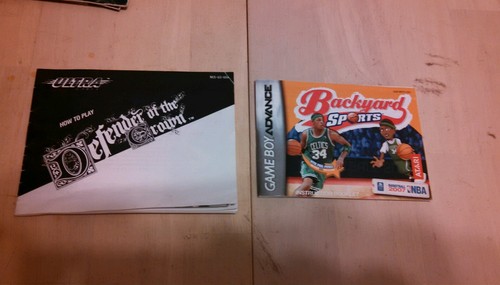 Lot of 6 Nintendo NDS GBA and Playstation manuals  INCLUDING Super Mario Bros ds