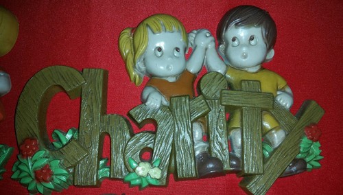 VINTAGE 1982 BURWOOD 2600 2601 2602 FAITH HOPE & CHARITY WALL PLAQUES