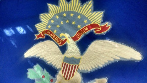 Rare Vintage Hand Sewn Colored North Dakota State Flag 42x72