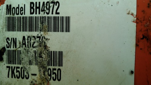 Kubota BH 4972 Sub Frame Mount for BH77 backhoe to a B3000 CAB tractor