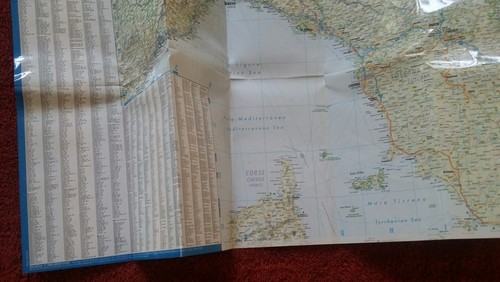 Map of Italy Italia Plastic Coated 2006 Edition Printed in Germany