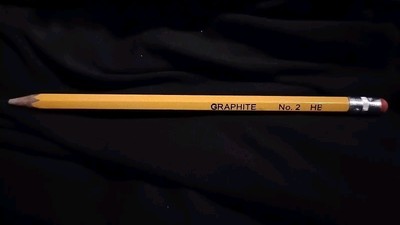 VTG Vintage Sharpened Pencil Graphite No. 2 HB Yellow Writes Gray