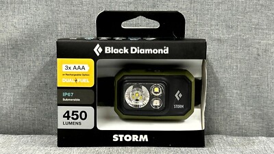 Black Diamond Storm 450 - Headlamp ( Dark Olive ) | New! +Free Shipping